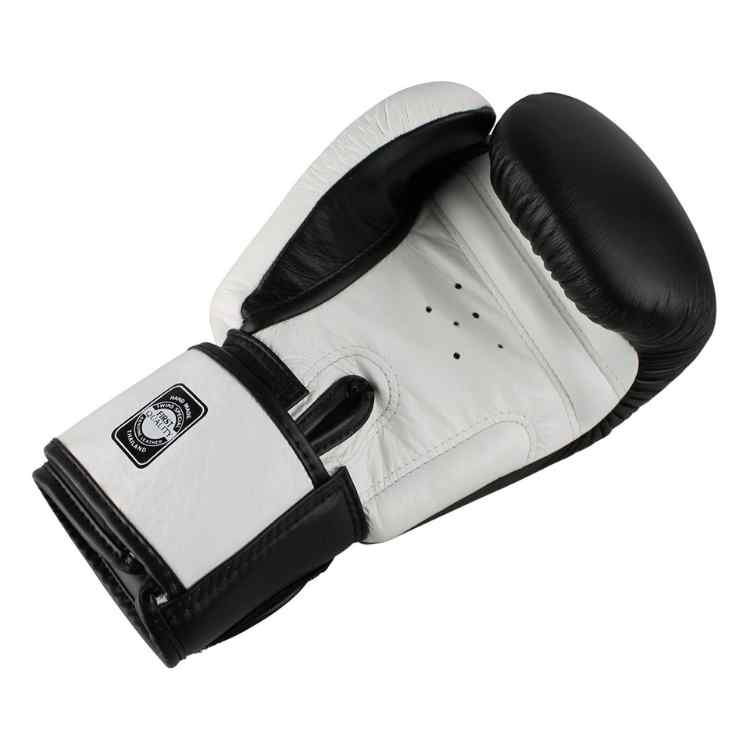 Twins 2 Tone Boxing Gloves - Black/White-FEUK