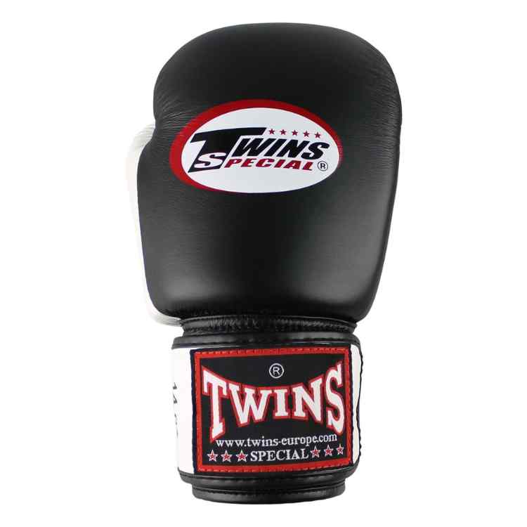 Twins 2 Tone Boxing Gloves - Black/White-FEUK