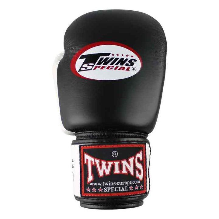 Twins 2 Tone Boxing Gloves - Black/White-FEUK