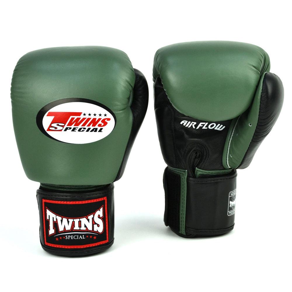 Twins Air Flow Boxing Gloves - Green/Black