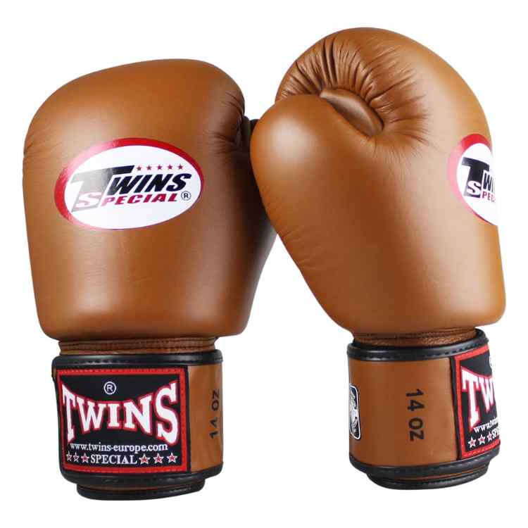 Twins Boxing Gloves - Brown-FEUK