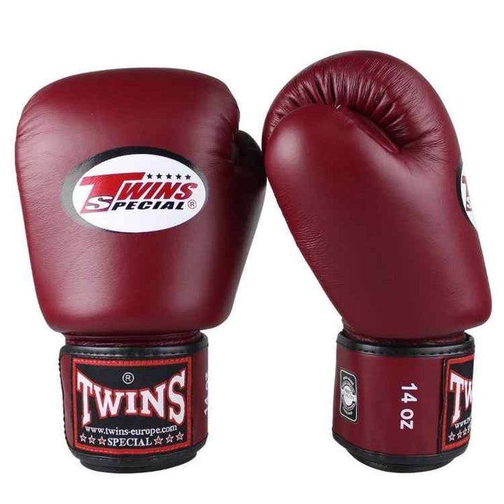 Twins Boxing Gloves - Maroon-FEUK