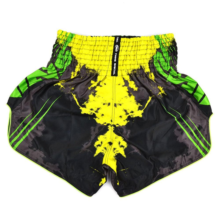 Twins Candy Muay Thai Shorts - Black/Green-Twins