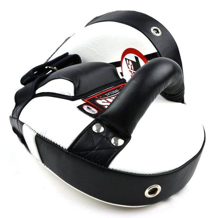 KPL11 Twins Curved Leaf-Shape Kick Pads White-Black-Twins Special
