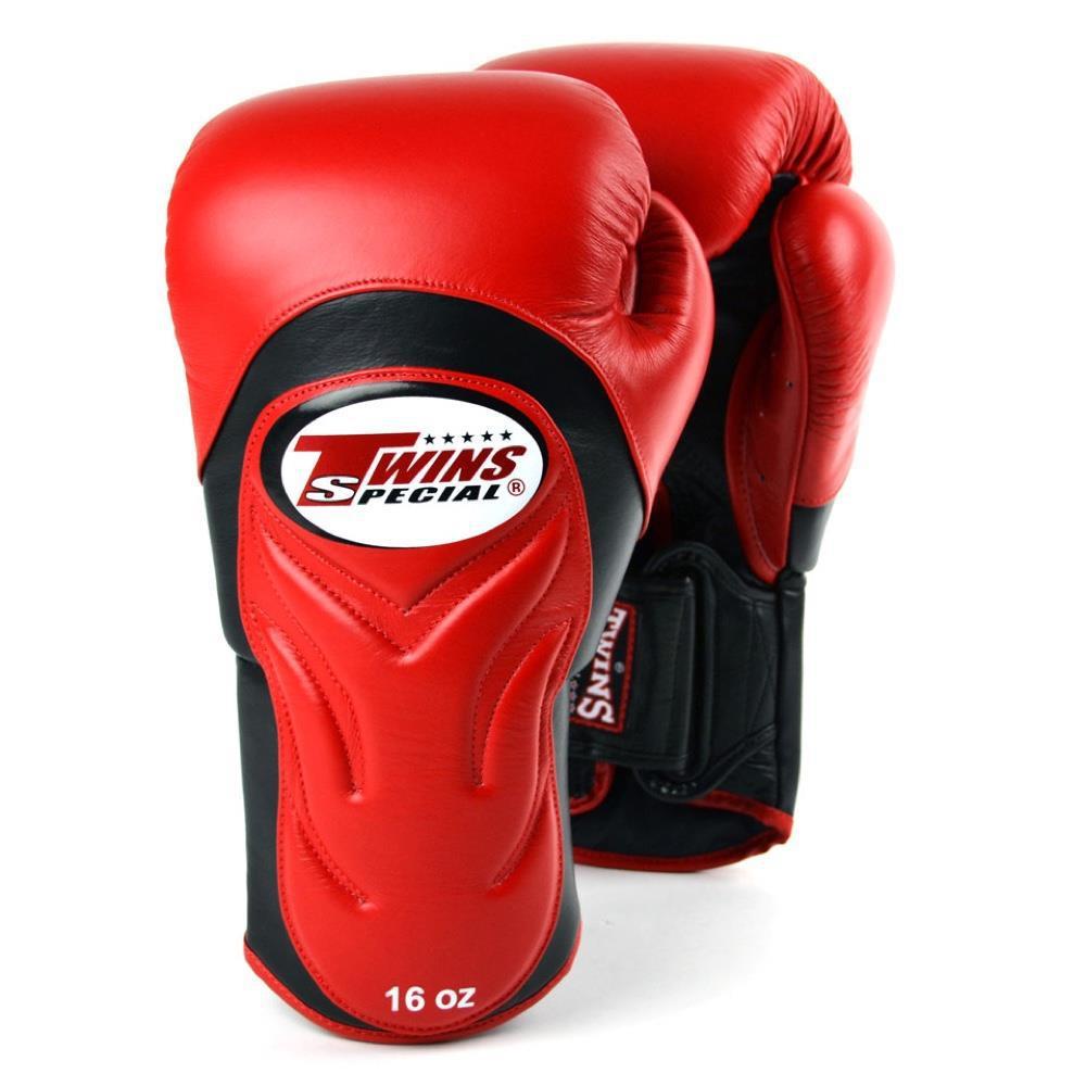 Twins Deluxe Sparring Gloves - Red-FEUK