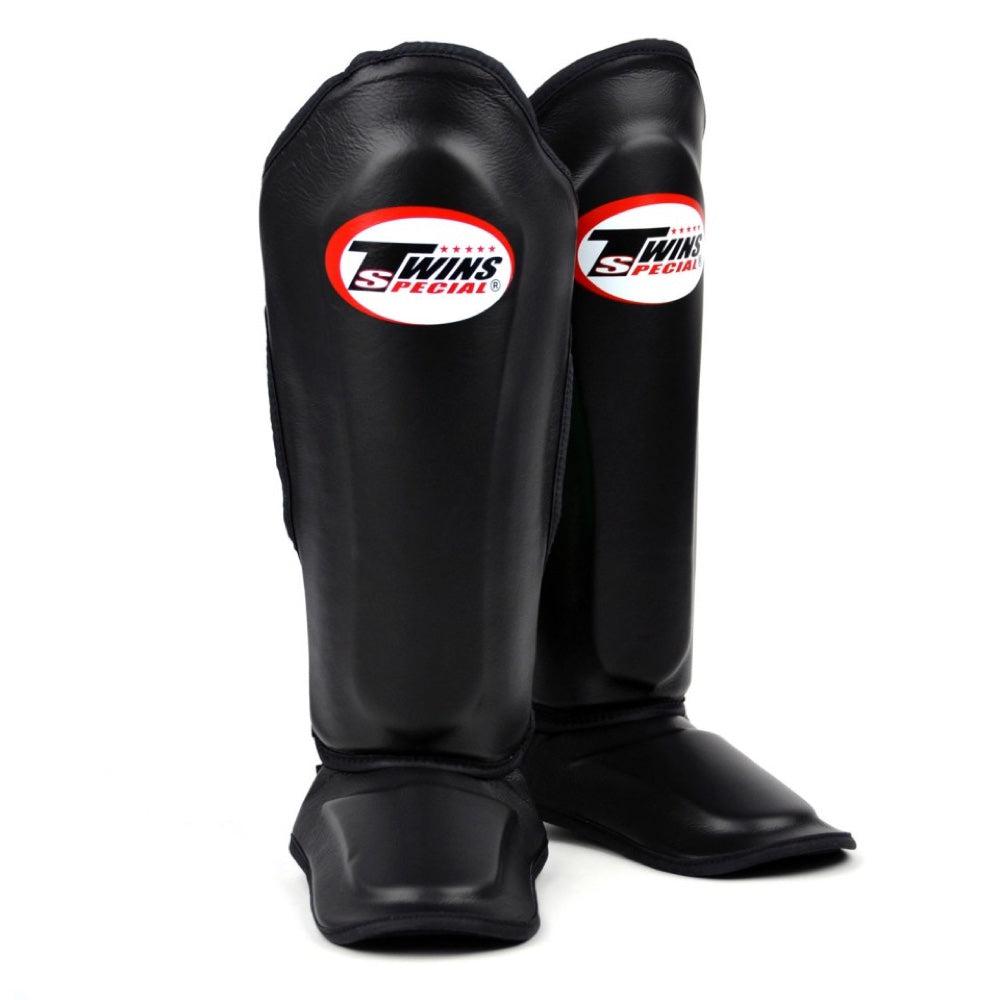 Twins Double Padded Shin Guards - Black