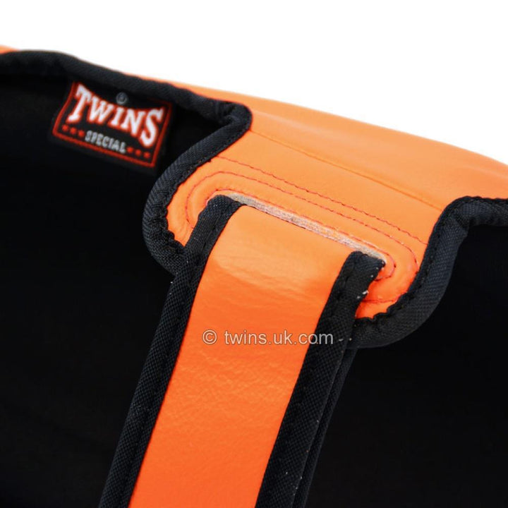 Twins Double Padded Shin Guards - Orange-FEUK