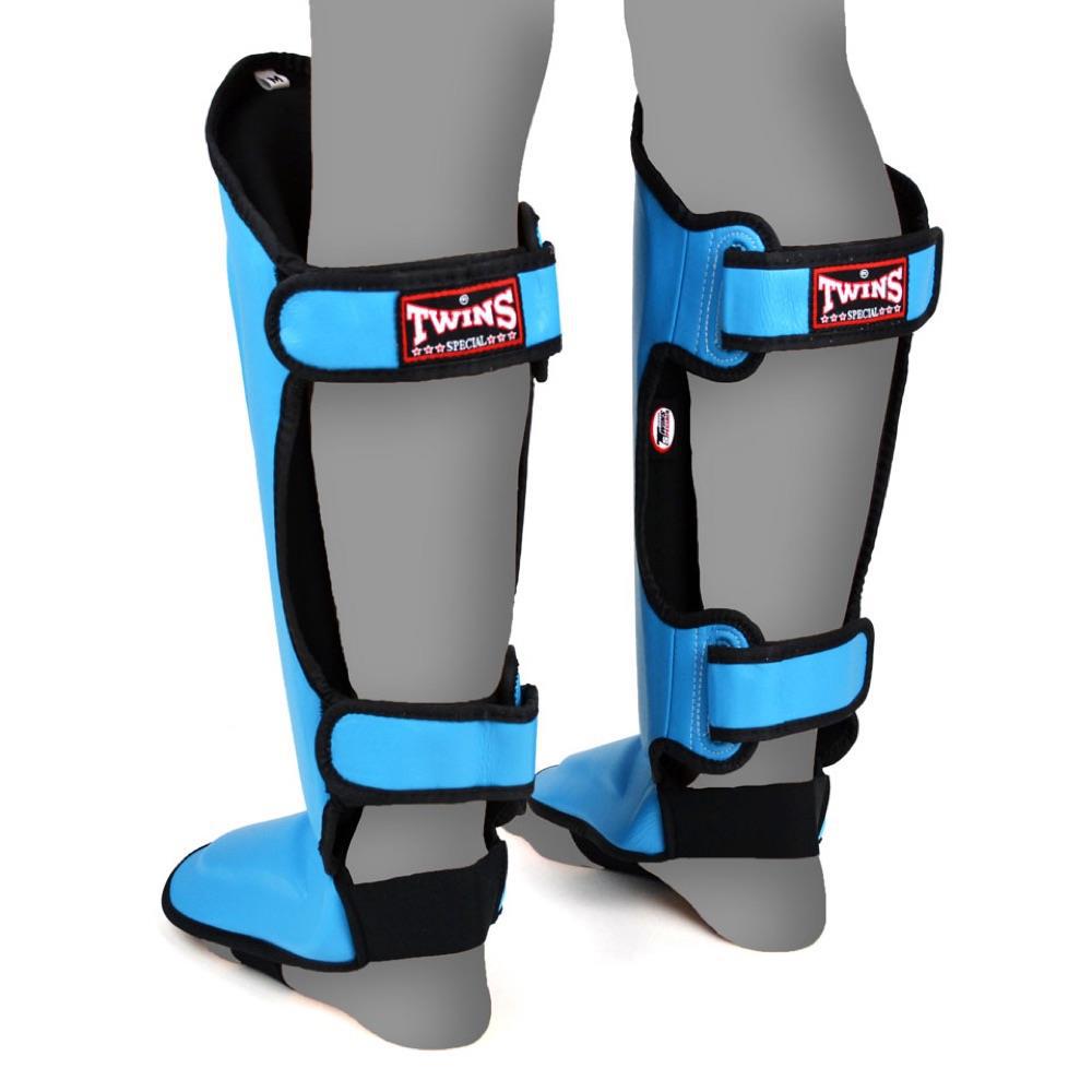 Twins Double Padded Shin Guards - Sky Blue-FEUK