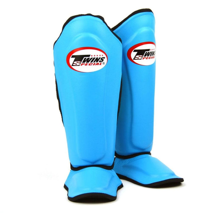 Twins Double Padded Shin Guards - Sky Blue