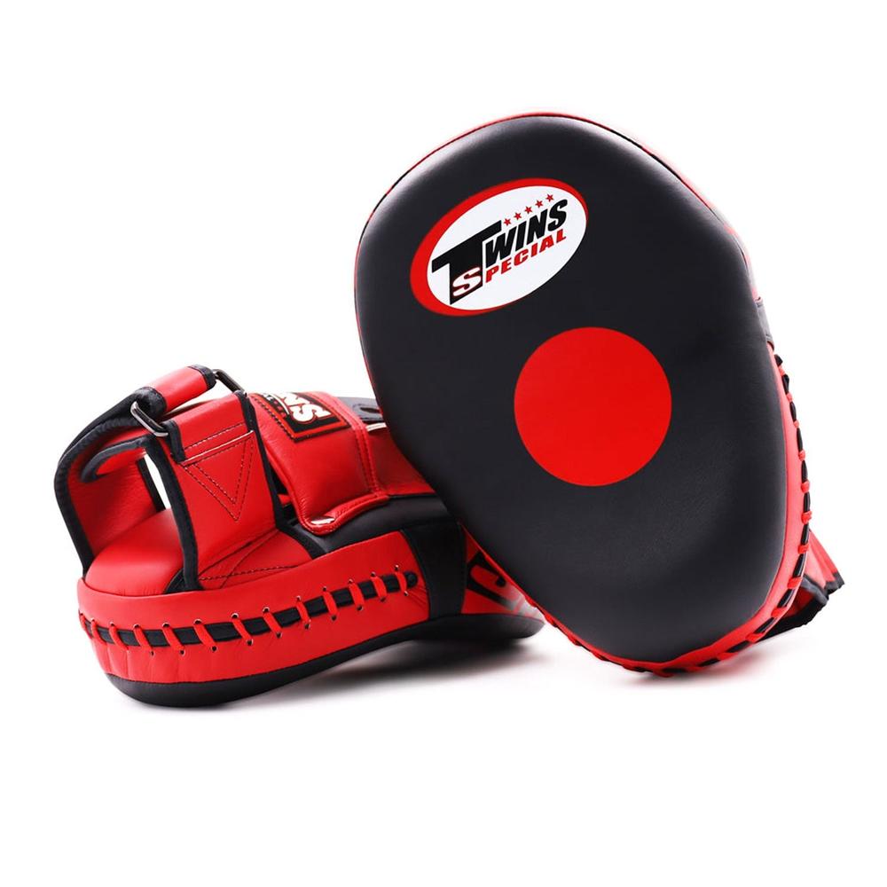 PMS28 Twins Microfibre Focus Mitts Black-Red-Twins Special
