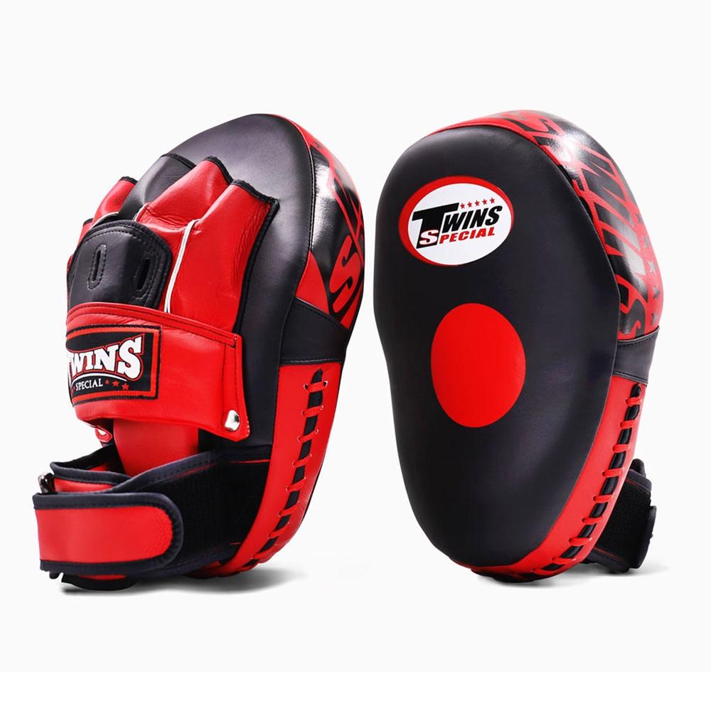 PMS28 Twins Microfibre Focus Mitts Black-Red-Twins Special