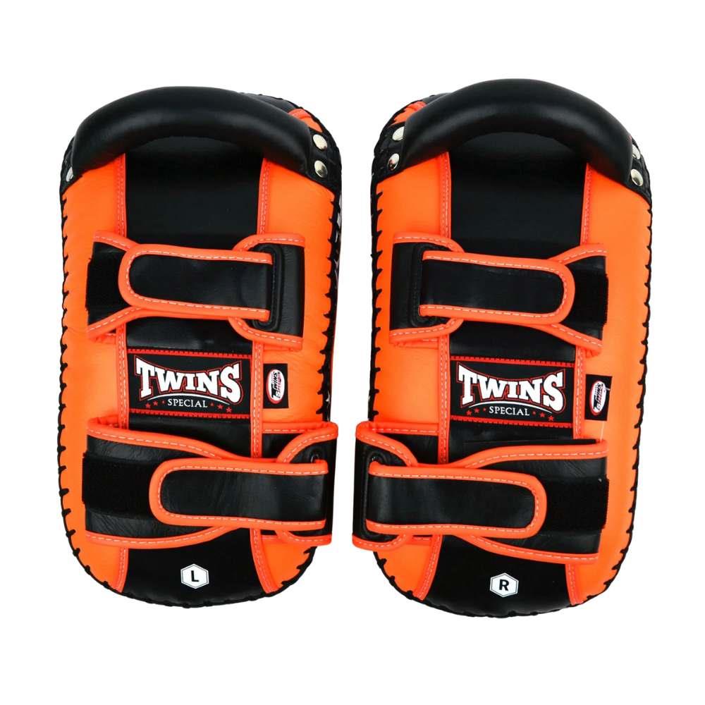 Twins Standard Curved Kick Pads - Orange-Twins