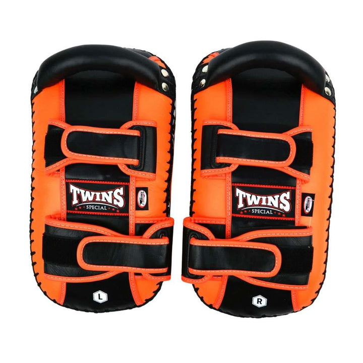 Twins Standard Curved Kick Pads - Orange-Twins