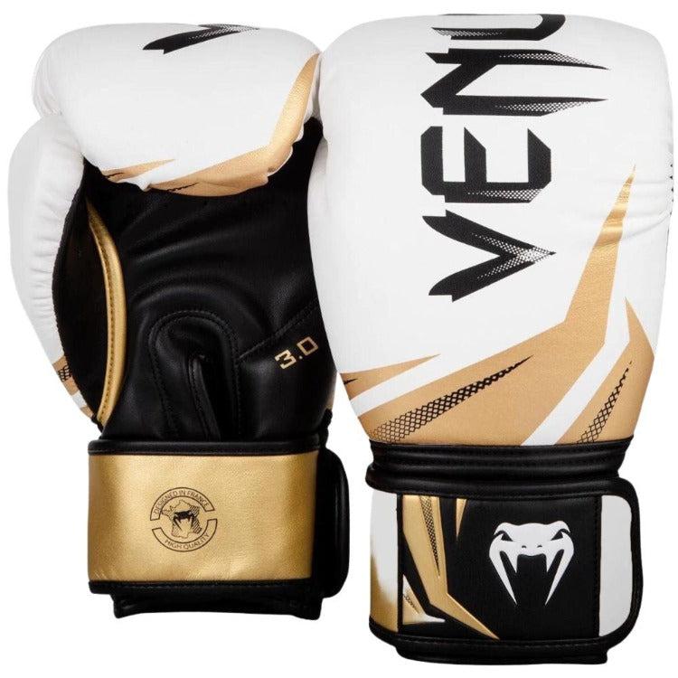 Venum Challenger 3.0 Boxing Gloves - White/Gold