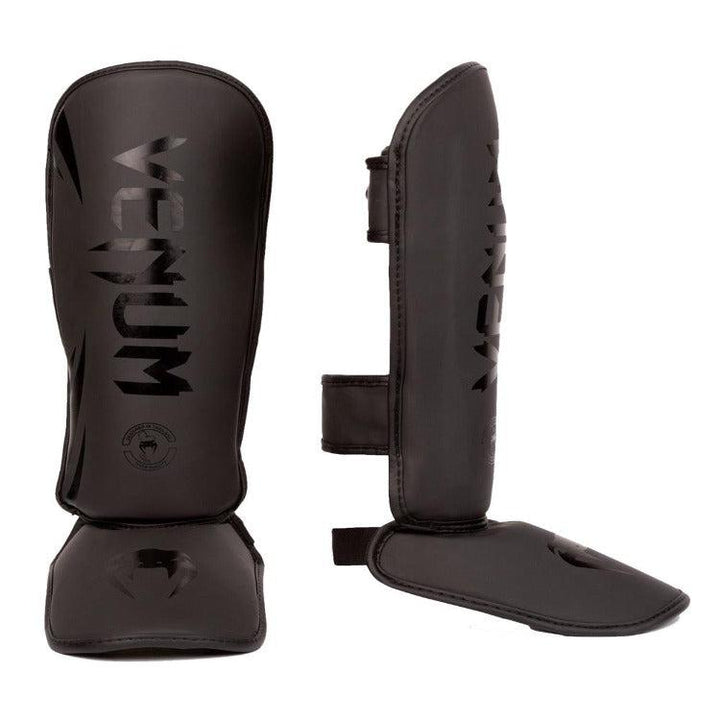 Venum Challenger Kids Shin Guards - Black/Black