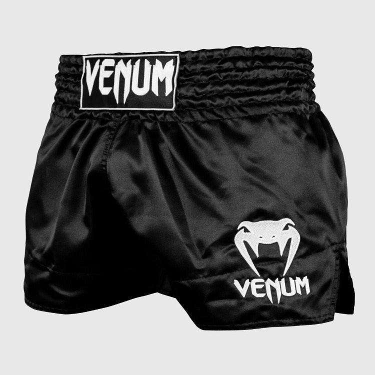 Venum Classic Muay Thai Shorts - Black/White