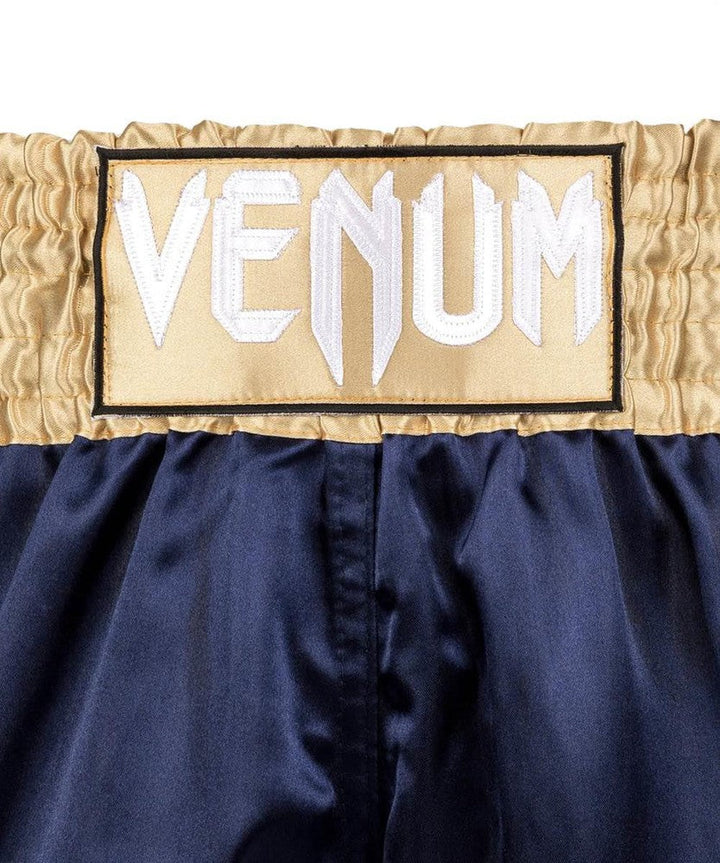 Venum Classic Muay Thai Shorts - Navy Blue/Gold-Venum