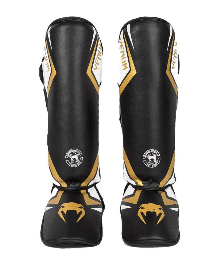 Venum Contender 2.0 Shin Guards - Black/Gold/White-Venum