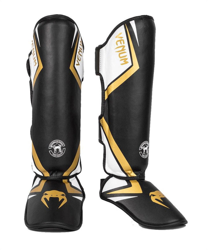 Venum Contender 2.0 Shin Guards - Black/Gold/White-Venum