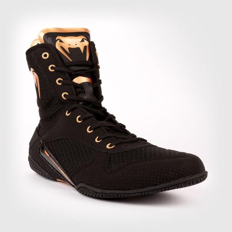 Venum Elite Boxing Boots - Black/Bronze