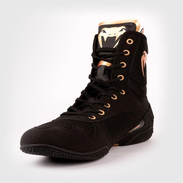 Venum Elite Boxing Boots - Black/Bronze