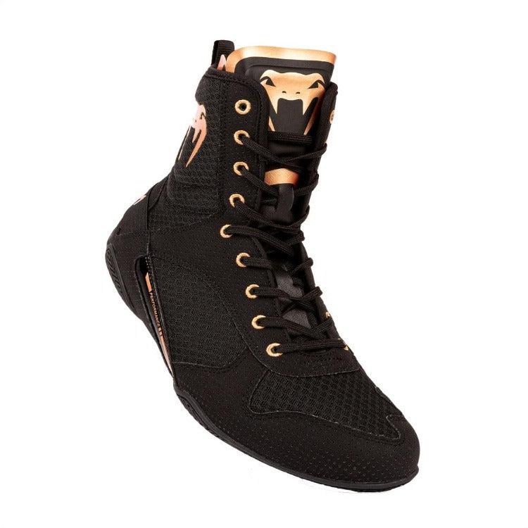 Venum Elite Boxing Boots - Black/Bronze