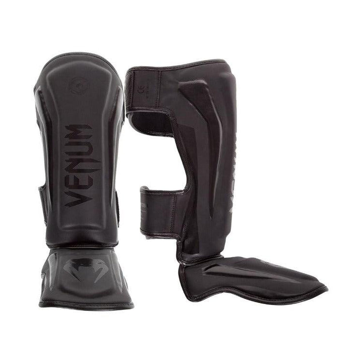 Venum Elite Shin Guards - Black/Black