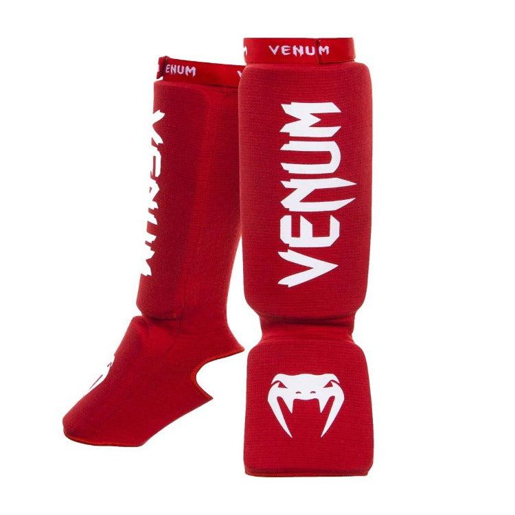 Venum Kontact Shin Guards - Red