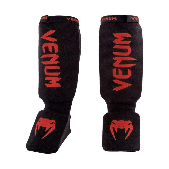 Venum Kontact Shin Guards - Black/Red