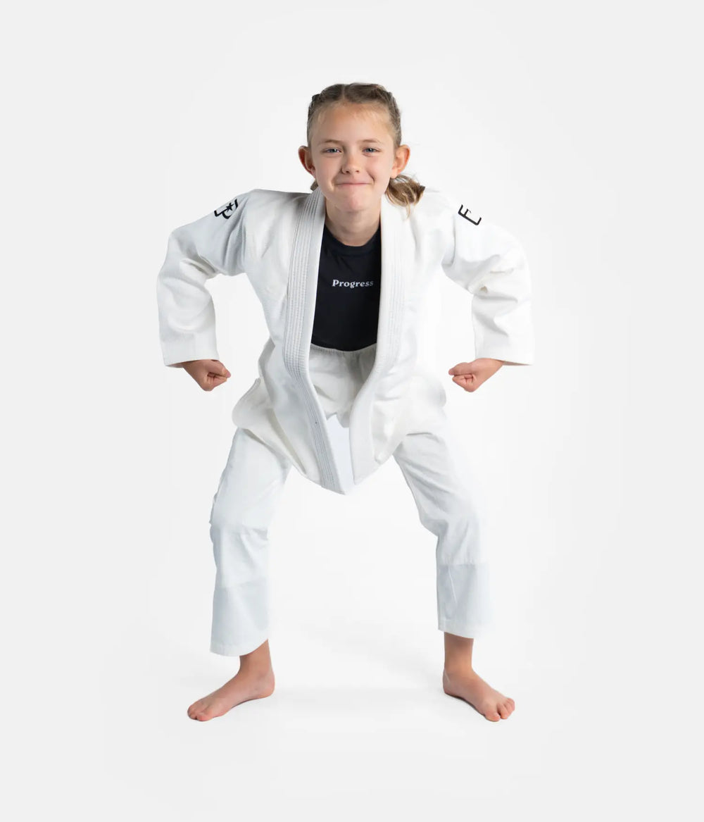 Progress Kids Academy Gi - White-Progress BJJ