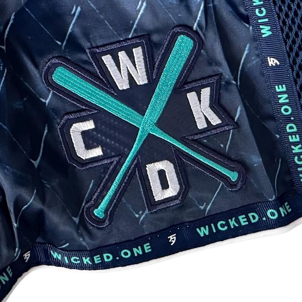 Wicked One Cage Muay Thai Shorts - Navy-Wicked1