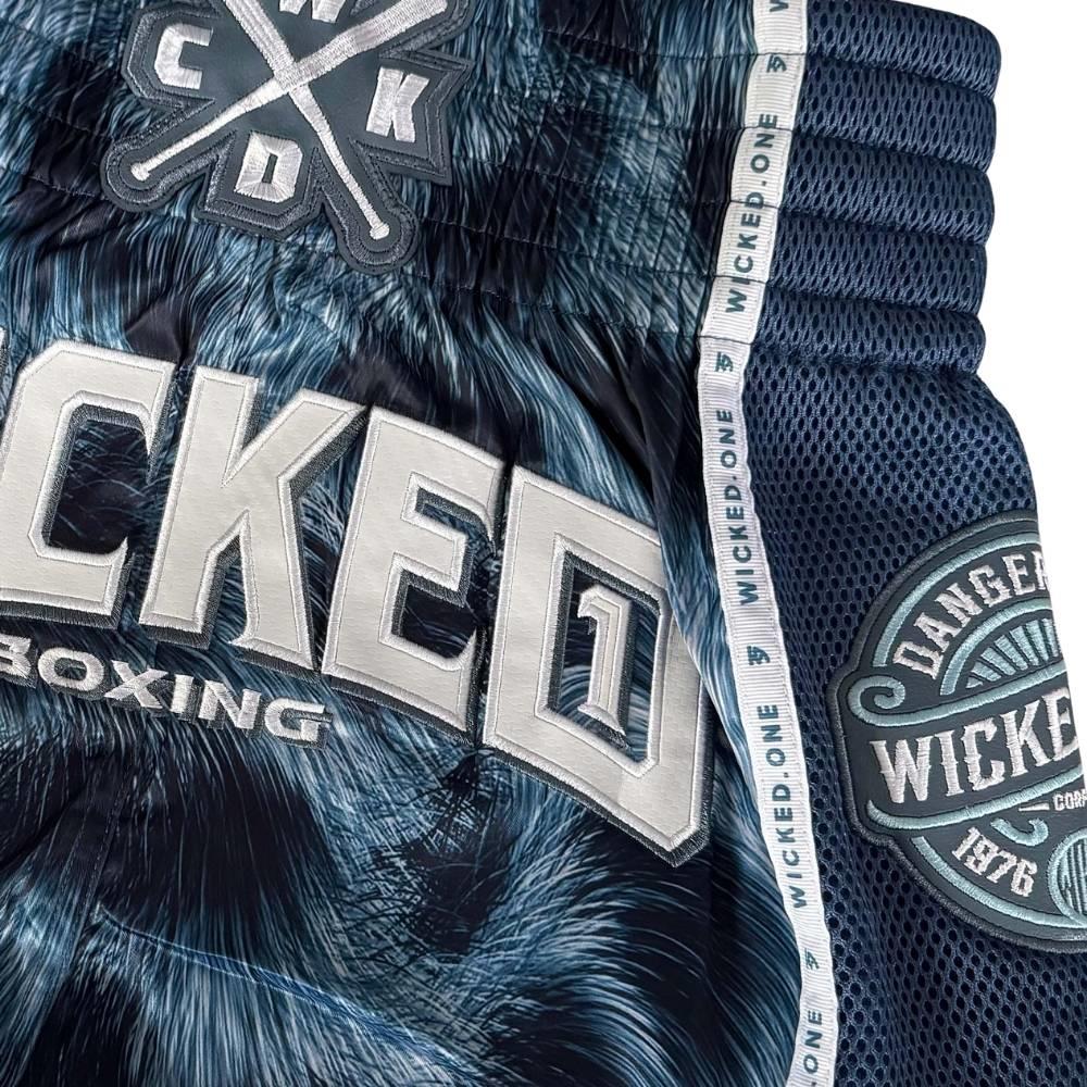 Wicked One Hunter Muay Thai Shorts - Blue-Wicked1