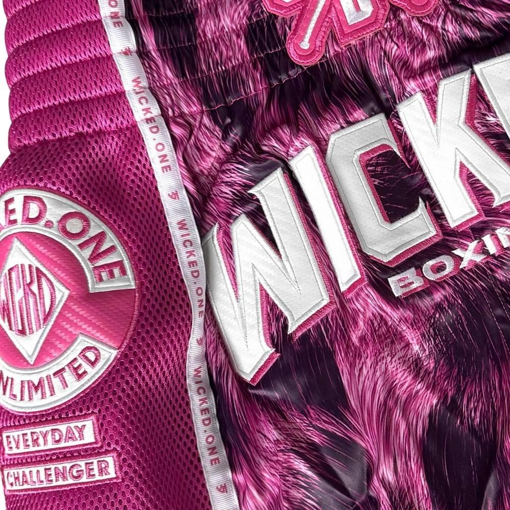 Wicked One Hunter Muay Thai Shorts - Pink-Wicked1