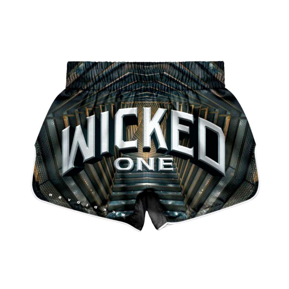 Wicked One Industry Muay Thai Shorts - Green-Wicked1