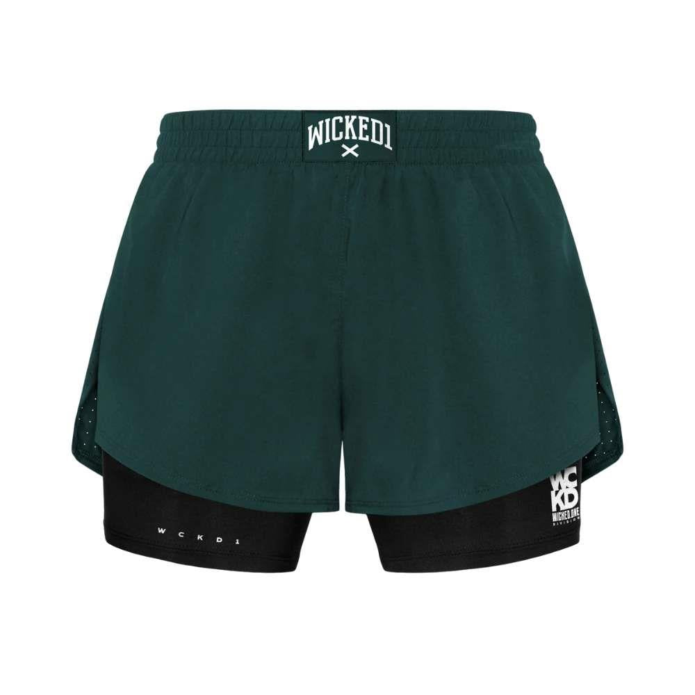 Wicked One Usual Muay Thai Shorts - Green-Wicked1
