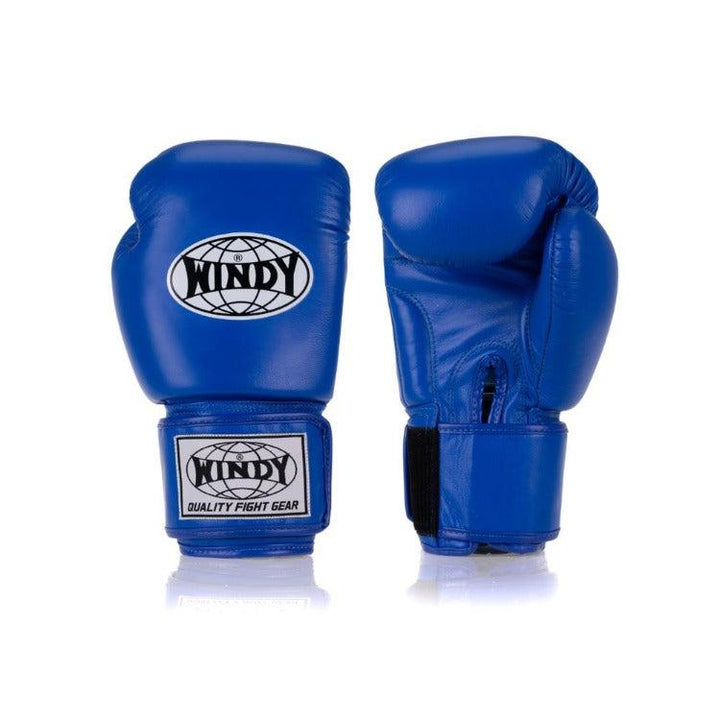 Windy Classic Leather Boxing Gloves - Blue