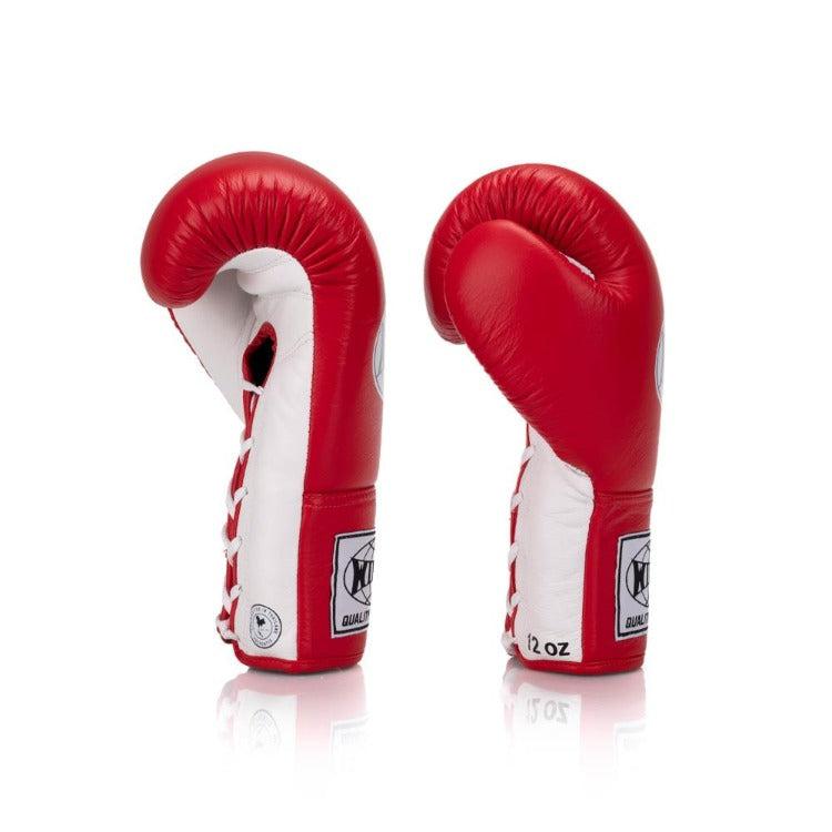 Windy Lace Up Boxing Gloves - Red